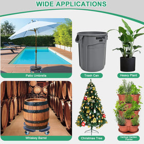 Sanyi Plant Caddy with Wheels offers easy-assembly for quick setup.