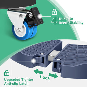 Sanyi Plant Caddy with Wheels supports up to 330 lbs for heavy planters.