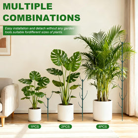 sanzkjic weather-resistant plastic stake blends with green foliage