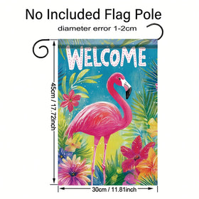 Saoplasa colorful flowers flag adds vibrant spring curb appeal
