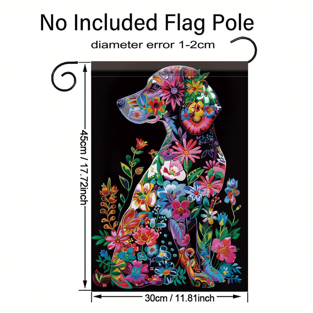 Saoplasa flag sleeve compatible with standard poles, brackets, and arbors