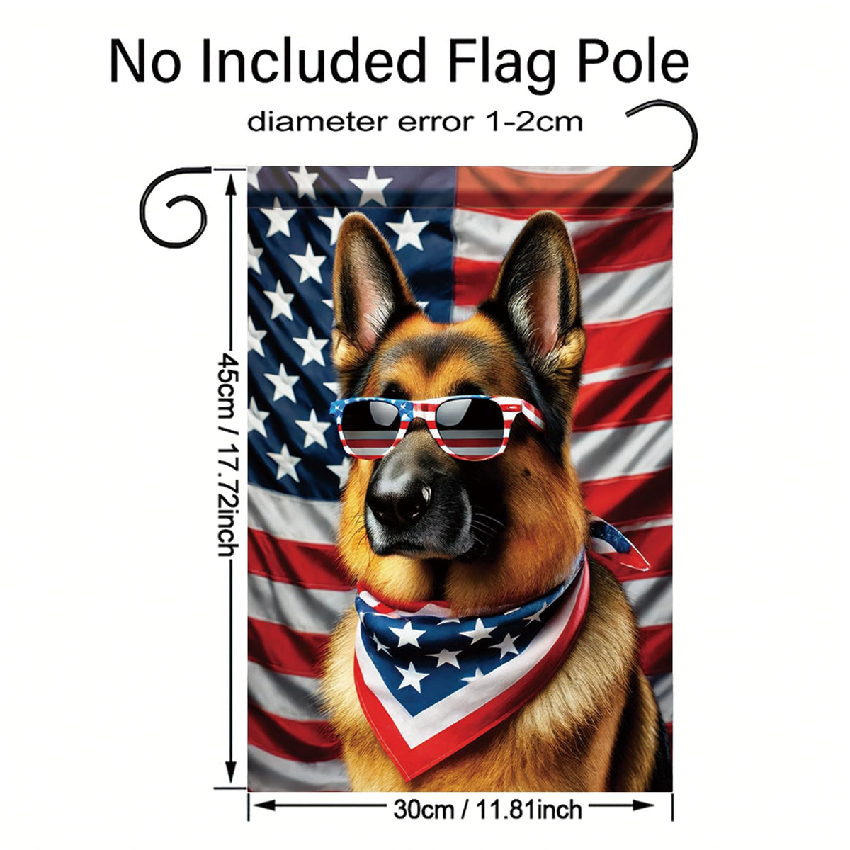 Saoplasa outdoor durable garden flag; long-lasting yard ornament.