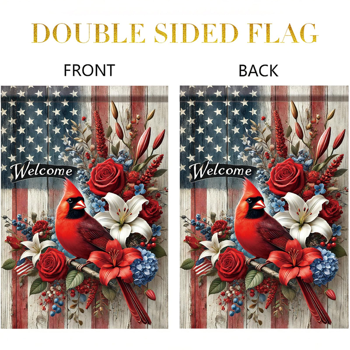 Saoplasa garden decor elevates decks and porches with patriotic charm.