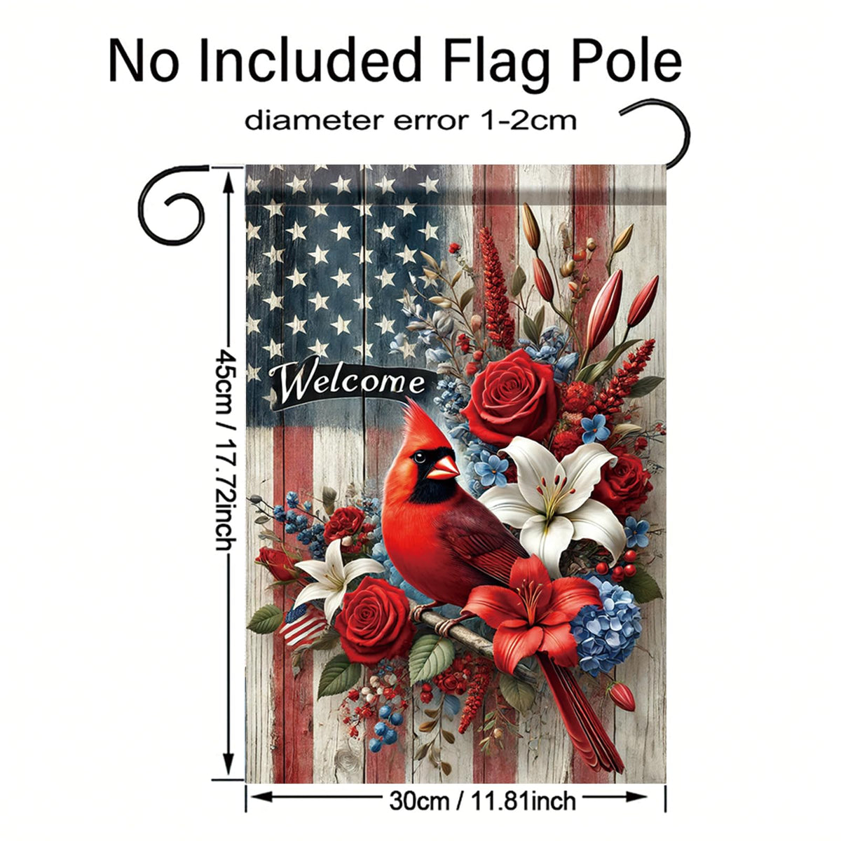 Saoplasa outdoor flag is ideal for seasonal lawn displays.