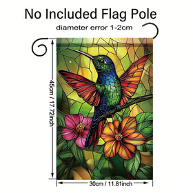 Saoplasa Starlit double-sided flag boosts visibility from both directions.