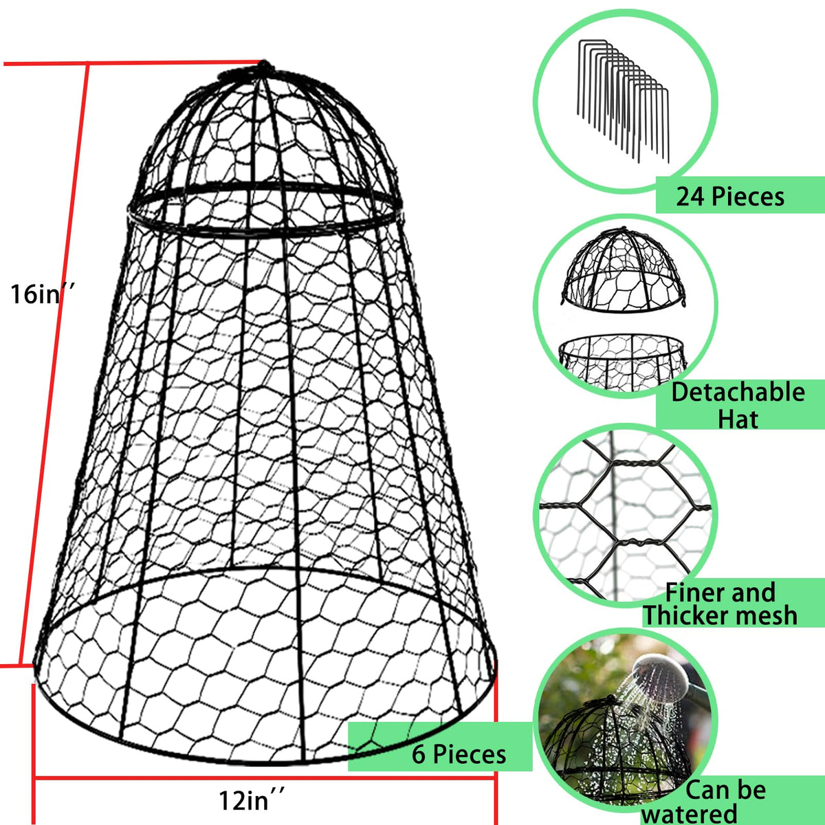 Sapbontchi animal proof garden cloche protects beds from pests