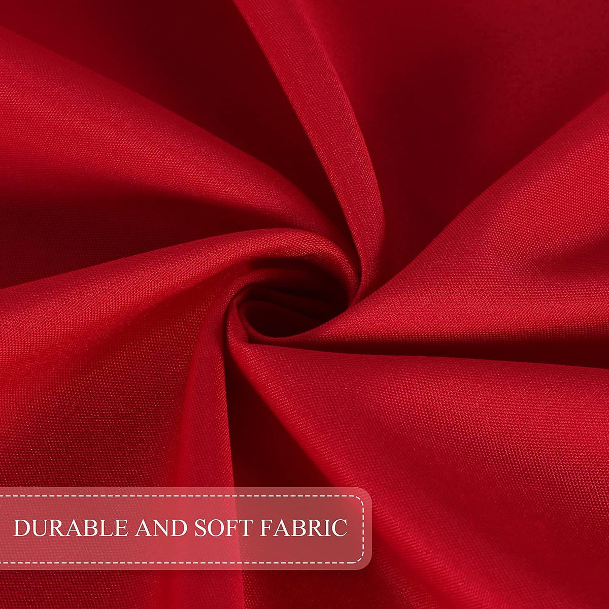 SARAFLORA polyester tablecloth with soft feel for everyday meals.