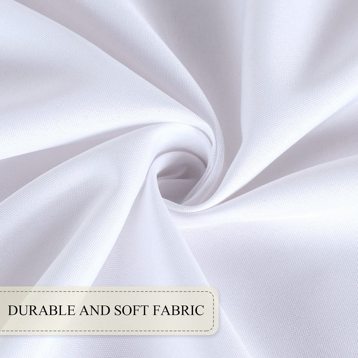 SARAFLORA spill-resistant cover keeps tables clean during events.