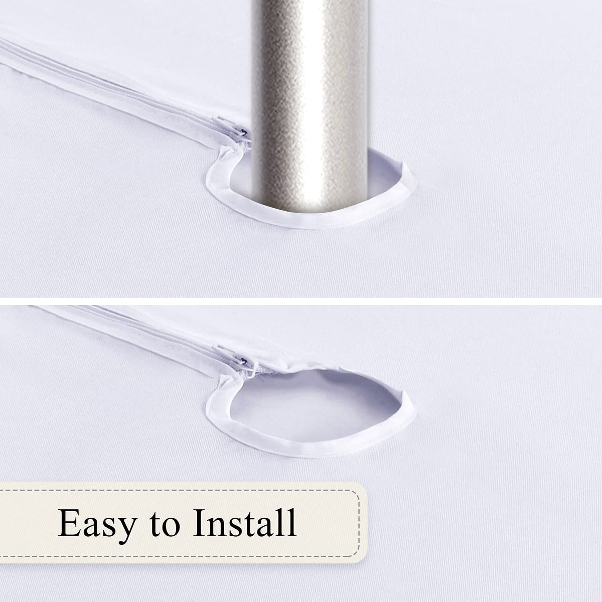 SARAFLORA umbrella-hole zipper design eases installation.