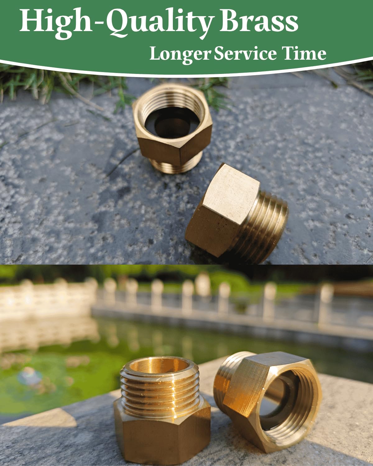 SARANICE 3/4 inch NPT female adapter for pump connections.