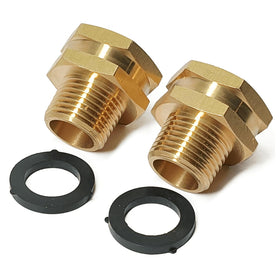SARANICE 3/4 GHT to 1/2 NPT brass adapter with durable threads