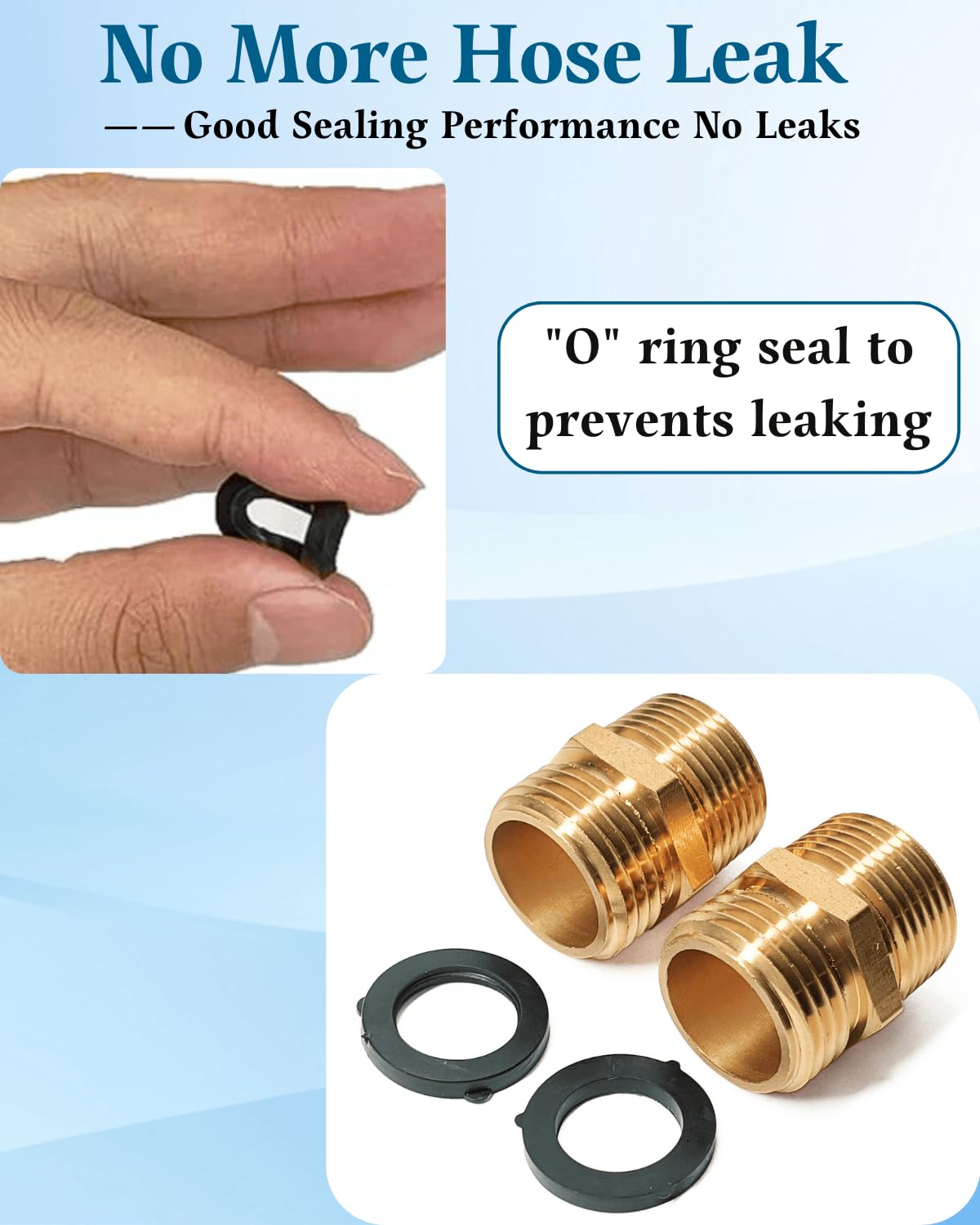 Saranice heavy-duty brass body provides durable garden hose fittings.
