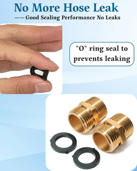 Saranice heavy-duty brass body provides durable garden hose fittings.