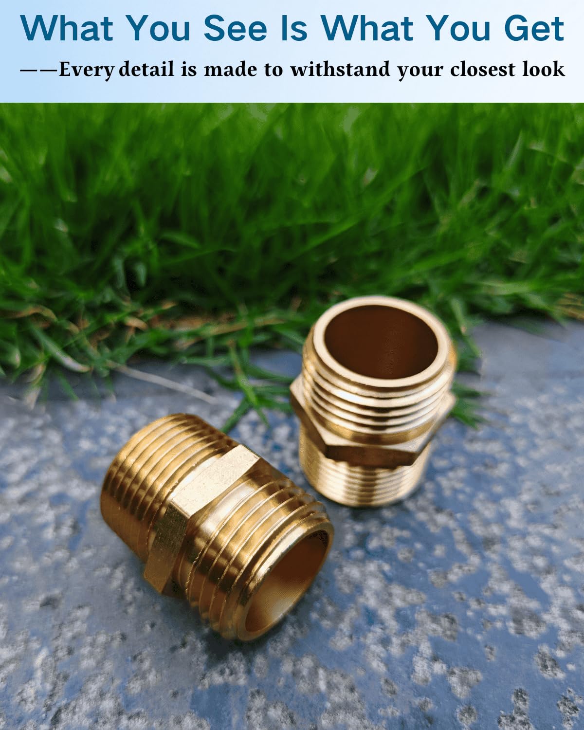 Saranice outdoor water connection for sturdy, rust-resistant use.