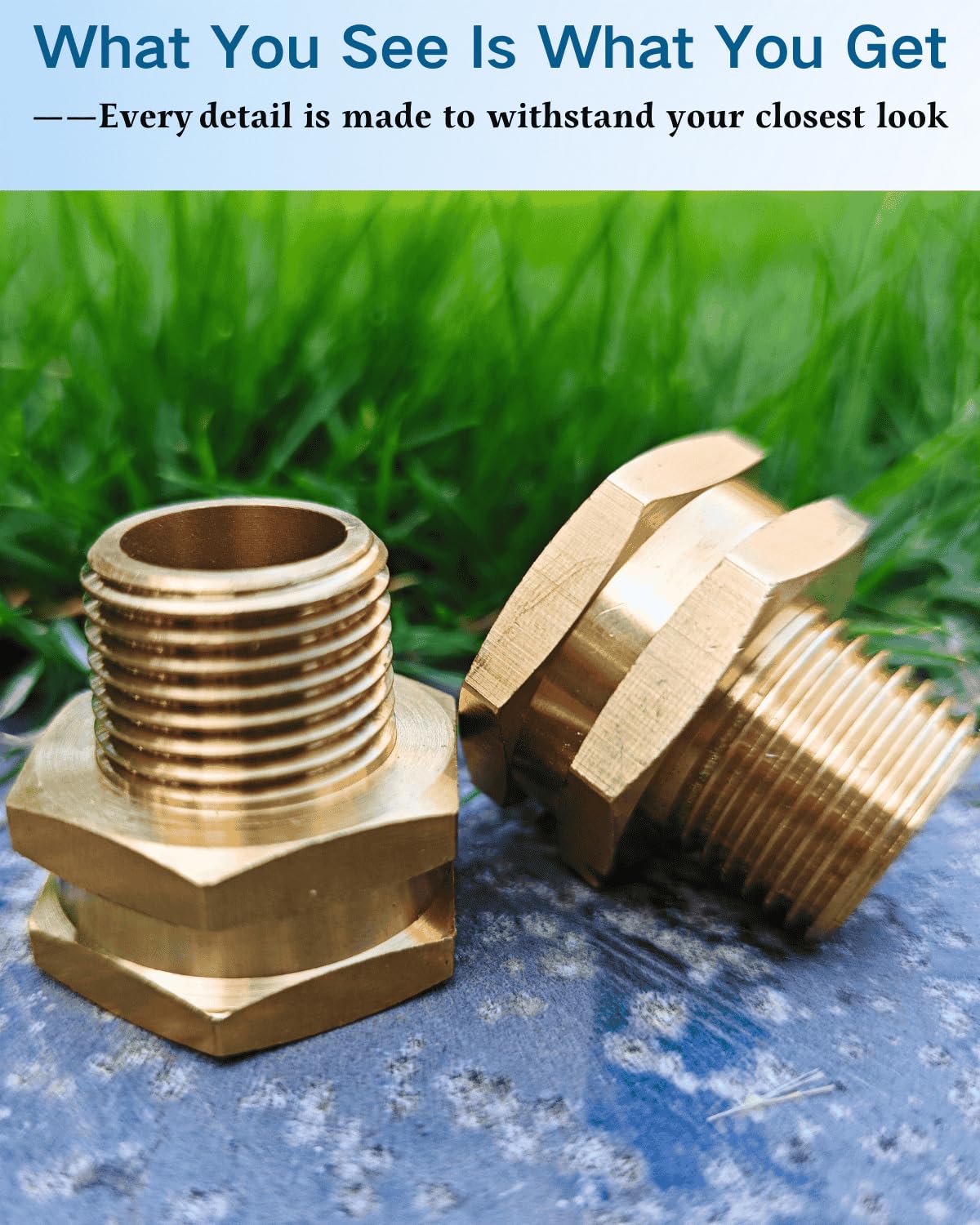 SARANICE pack of 2 brass adapters for versatile setups