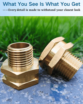SARANICE pack of 2 brass adapters for versatile setups