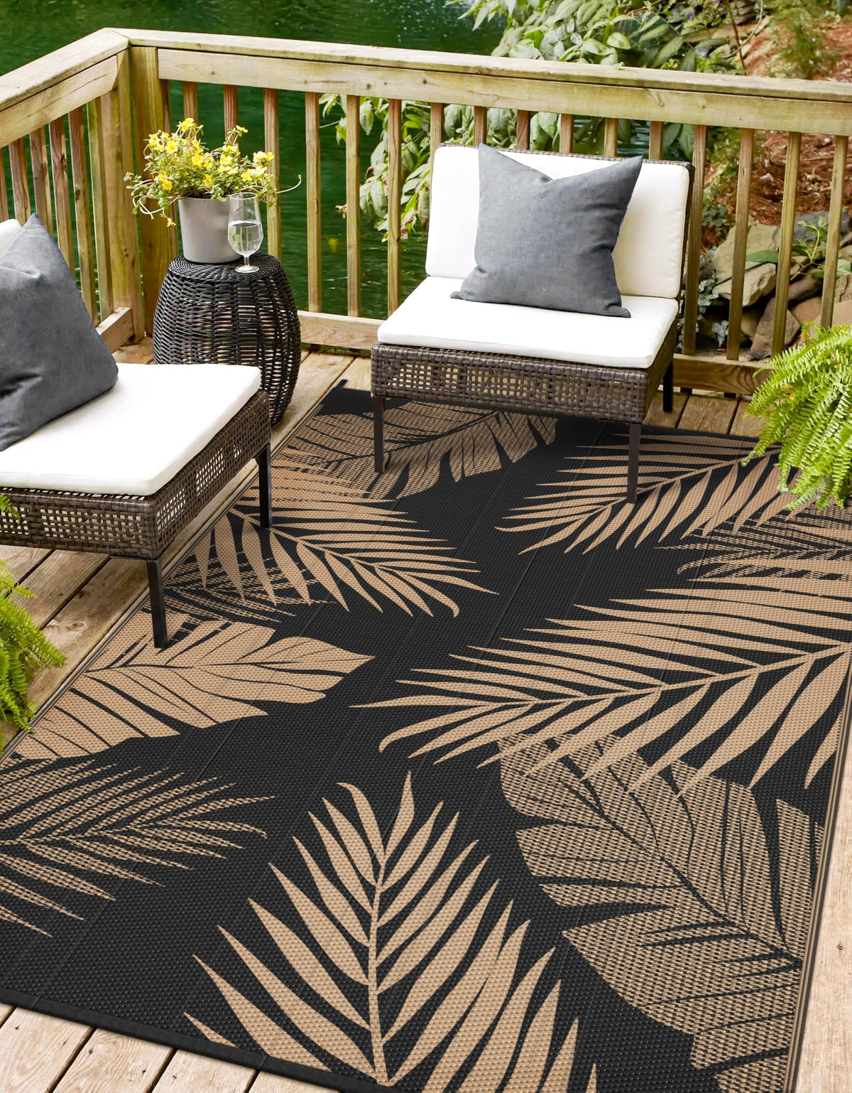 Sarben outdoor rug 8x10 waterproof patio offers durable, weatherproof coverage.