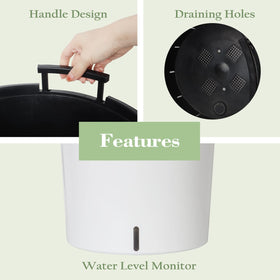 SAROSORA 2-pack white planters for coordinated decor.