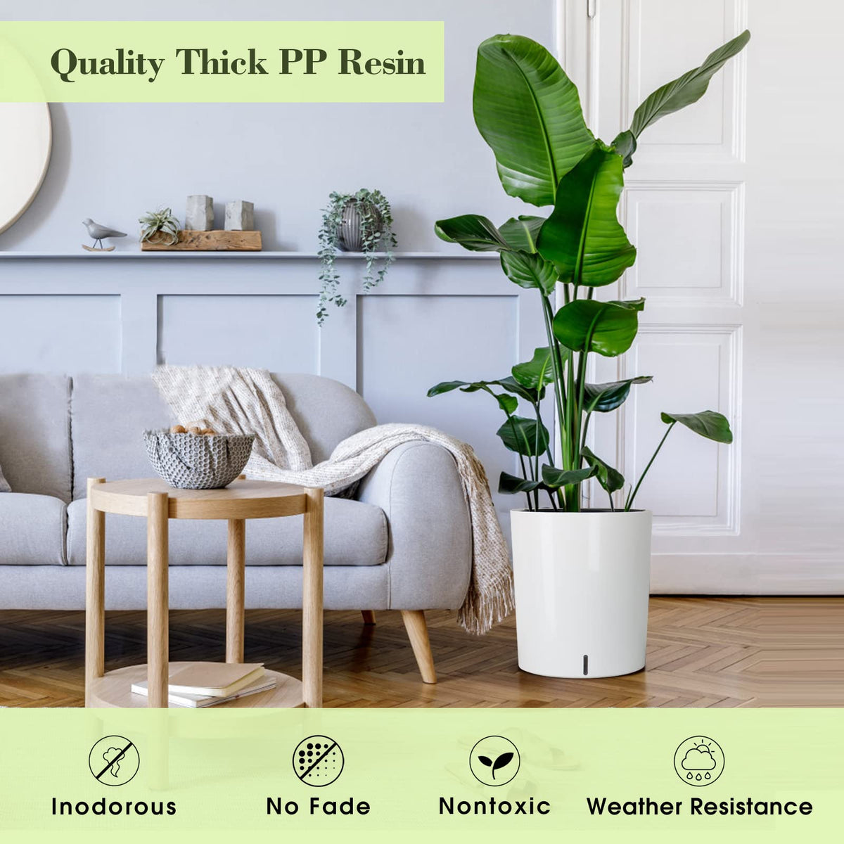 SAROSORA planter ideal for porch or indoor living areas.