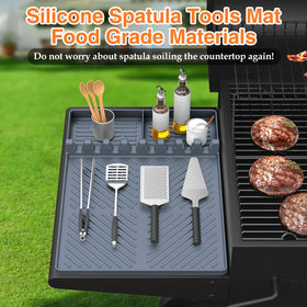 SARTNP mat with drip pad catching juices during grilling