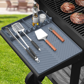 SARTNP silicone griddle mat on side shelf organizing utensils and tools