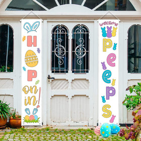 Sarybei front-door display banner boosts curb appeal.