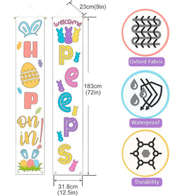 Sarybei banner with rod and string for easy hanging.