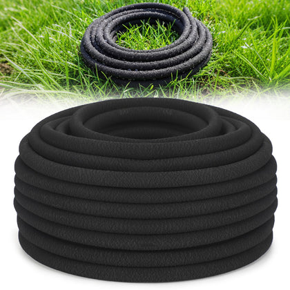 Sasylvia 100ft soaker hose coiled for easy garden watering