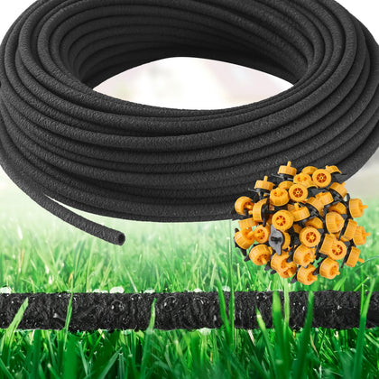 Sasylvia 200ft soaker hose ready for even garden watering and reduced waste.