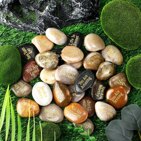 Sasylvia stone with Be kind for compassionate moments.