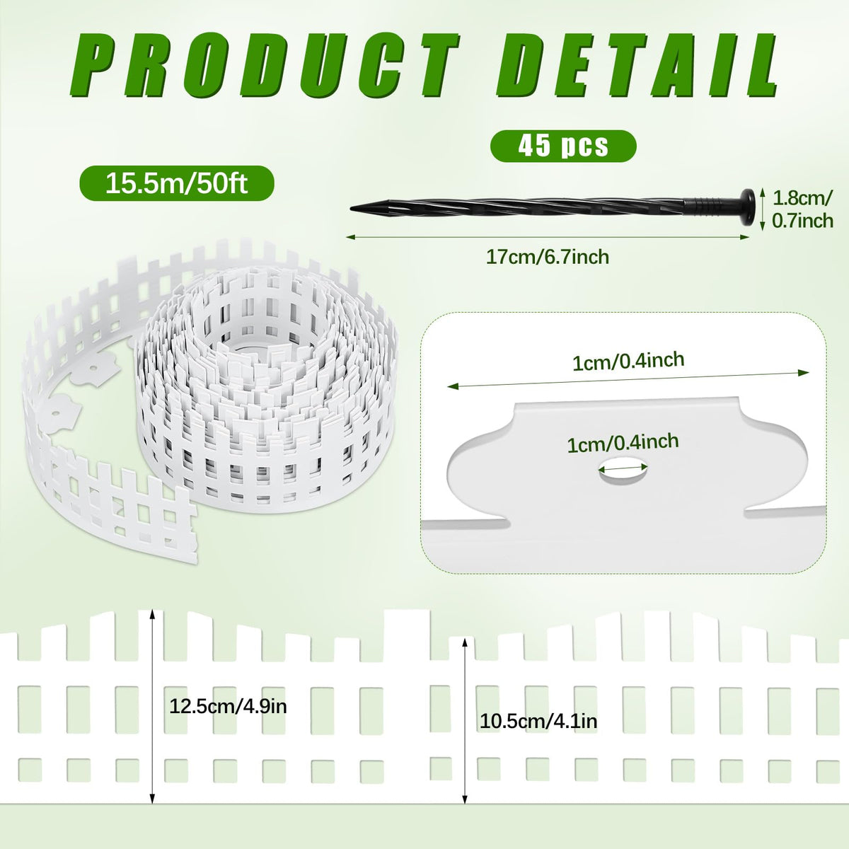 Sasylvia 45-stakes package anchors borders securely for quick no-dig edging.
