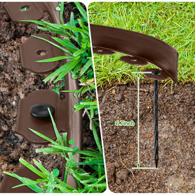 Sasylvia flexible border adapts to curves for creative garden layouts.