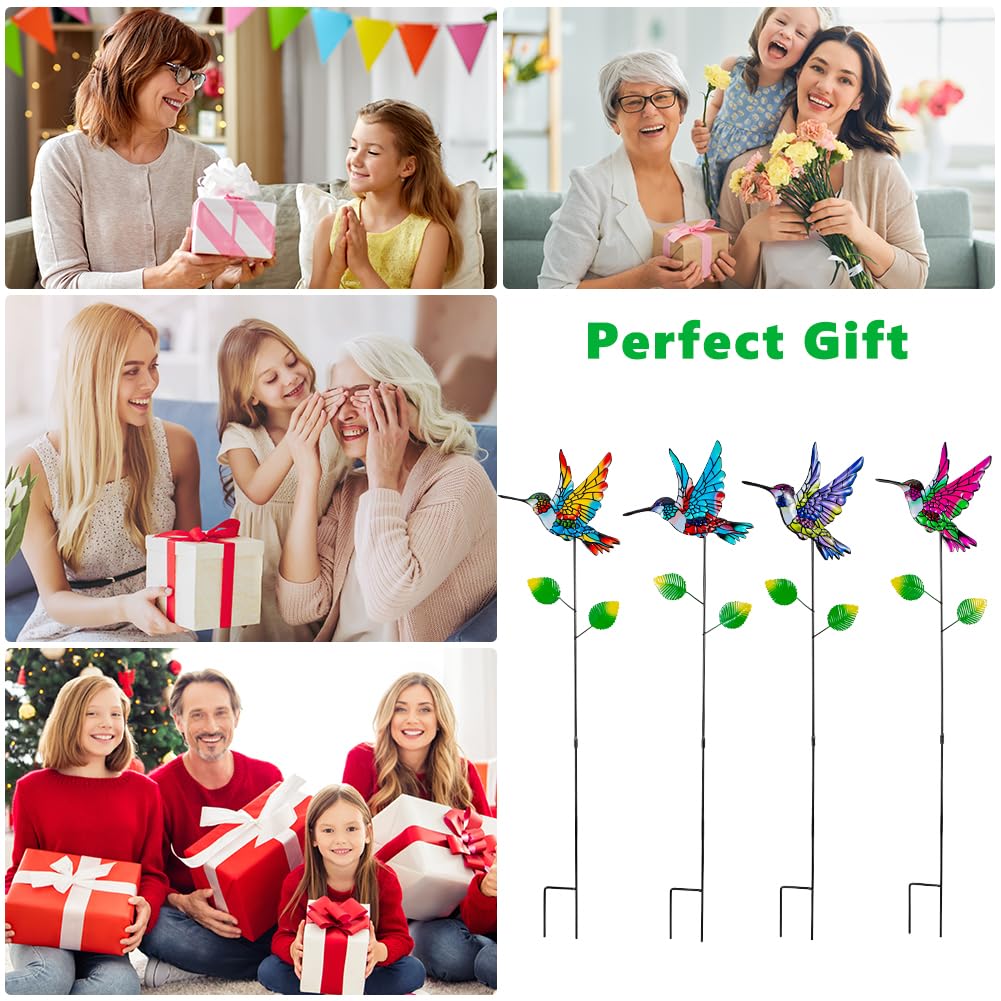 SATHGA hummingbird stake gift set ideal for garden lovers