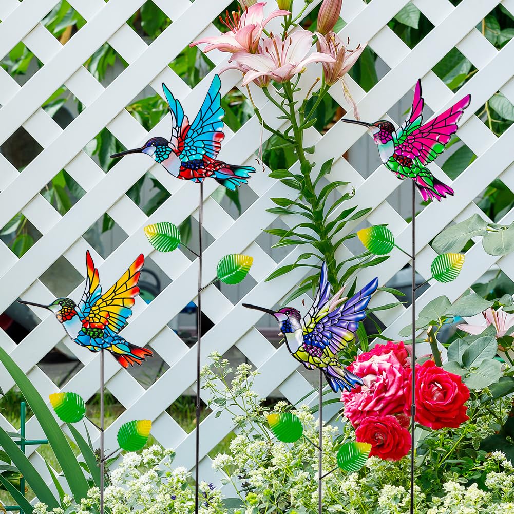 SATHGA hummingbird stake walkway decoration guides guests along the path