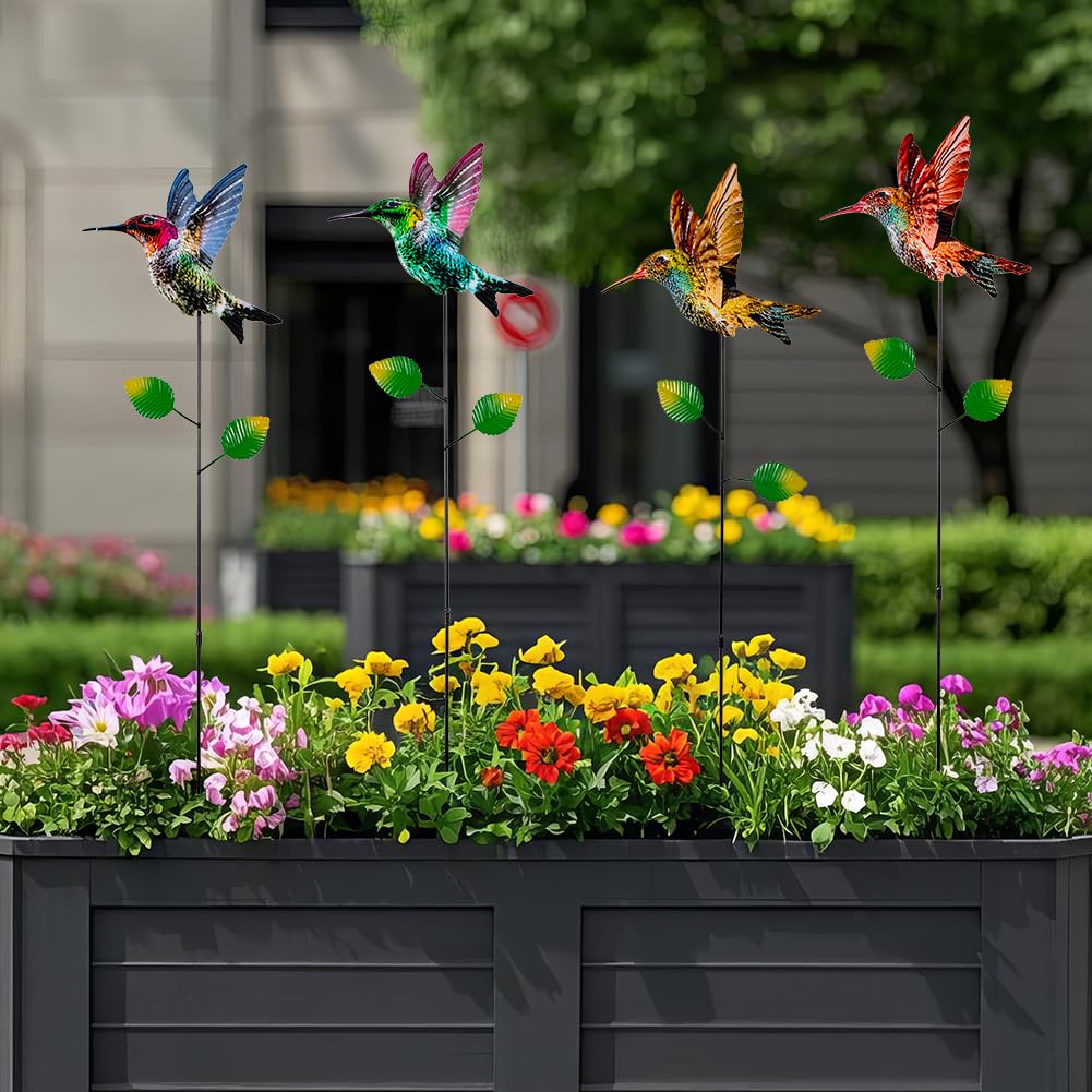 SATHGA yard art stake adds color to lawns and walkways.
