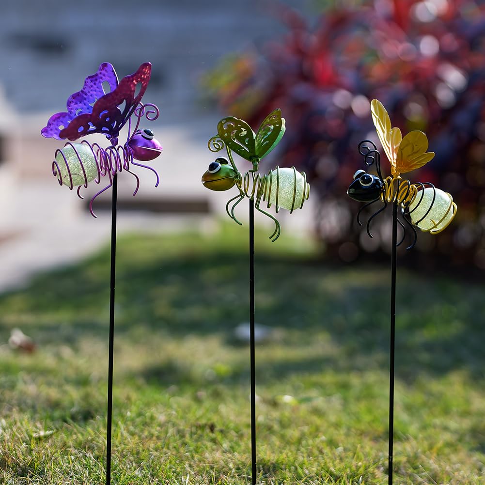 SATHGA night-time glow stake creates magical ambiance along walkways.