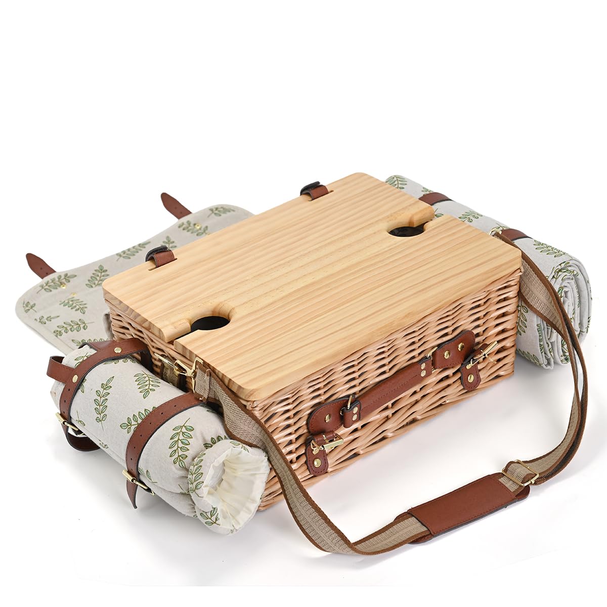 SatisInside canvas shoulder strap adds carrying versatility