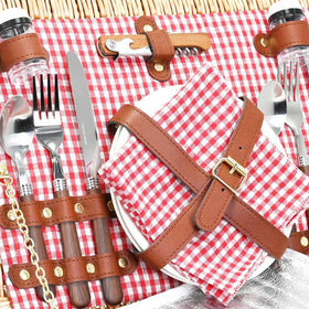 SatisInside compact sturdy picnic kit is ideal for camping or hikes.