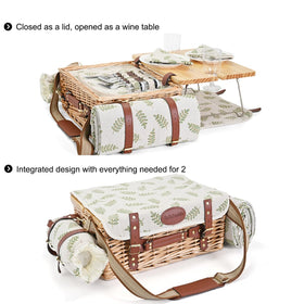 SatisInside pine lid picnic table demonstrates detachable kit for versatile al fresco dining