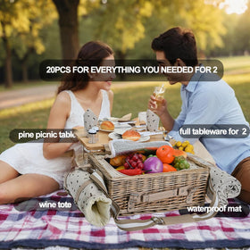 SatisInside waterproof blanket adds comfort on grass or uneven ground.
