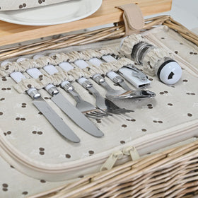 SatisInside wine bag keeps beverages organized during outdoor meals.