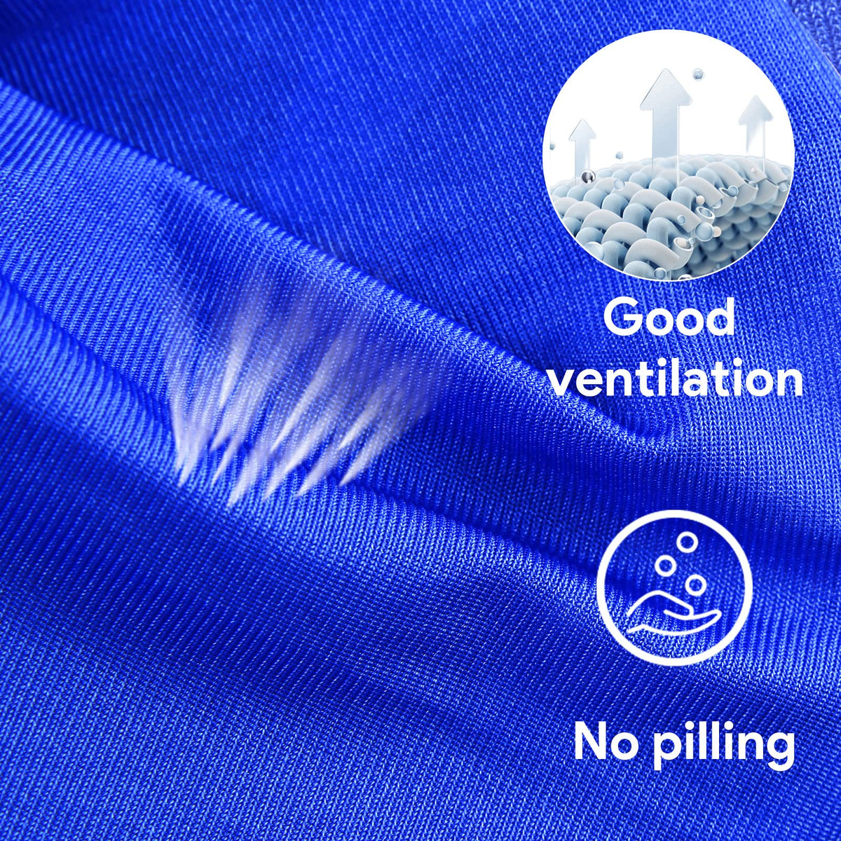 Closeup of Satisure soft silky nylon hammock texture for comfort.