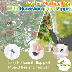 SATOCVAY netting covers tomatoes and strawberries against wildlife