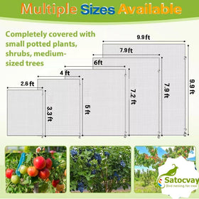 SATOCVAY reusable garden netting stored after season use