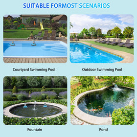 Saugnlbs pool animal escape ramp made of durable 420D fabric for pool use.