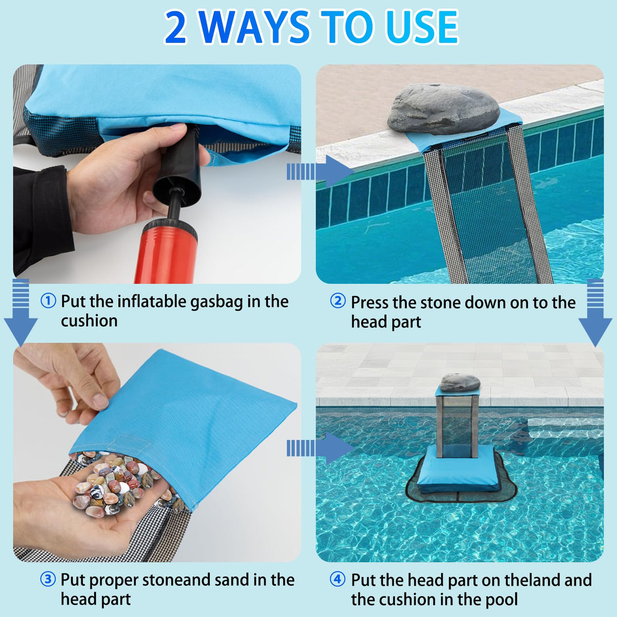 Saugnlbs pool animal escape ramp in use helps critters escape safely from water.
