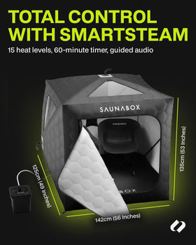 SAUNABOX XL relaxing heat session for stress relief and recovery