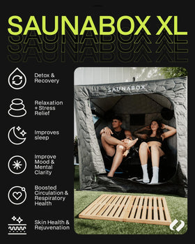 SAUNABOX XL with SmartSteam app for easy heat and timer adjustments