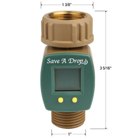 Plastic overmold grip on Save A Drop improves handling outdoors.