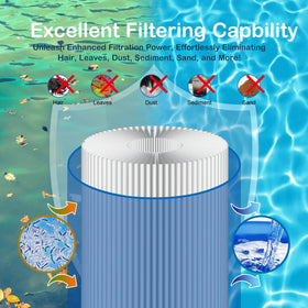 Savener C-7472 is easy to rinse and maintain for clear water.